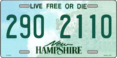 NH license plate 2902110