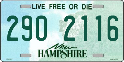 NH license plate 2902116