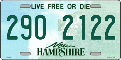 NH license plate 2902122