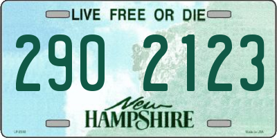 NH license plate 2902123