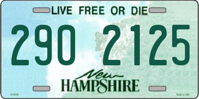 NH license plate 2902125