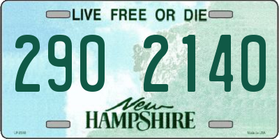 NH license plate 2902140
