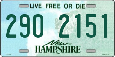 NH license plate 2902151