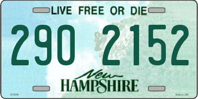 NH license plate 2902152