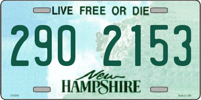 NH license plate 2902153