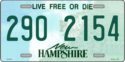 NH license plate 2902154