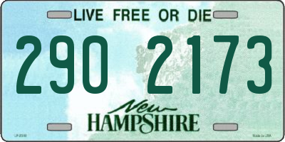 NH license plate 2902173