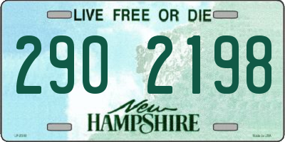 NH license plate 2902198