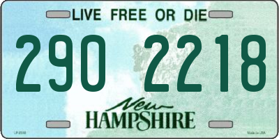 NH license plate 2902218
