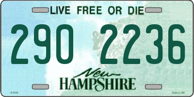 NH license plate 2902236