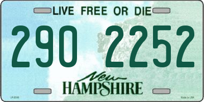 NH license plate 2902252
