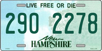 NH license plate 2902278
