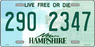 NH license plate 2902347