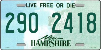 NH license plate 2902418
