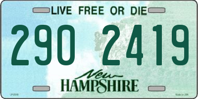 NH license plate 2902419