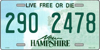 NH license plate 2902478