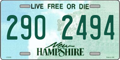 NH license plate 2902494