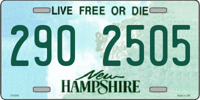 NH license plate 2902505
