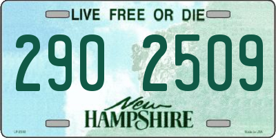NH license plate 2902509