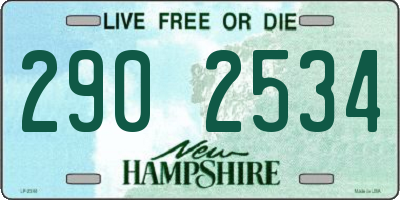 NH license plate 2902534