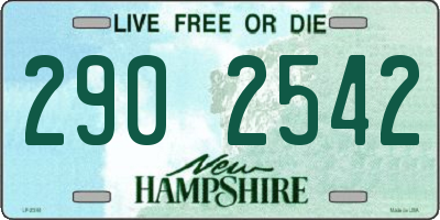 NH license plate 2902542