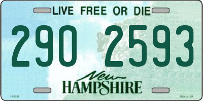 NH license plate 2902593