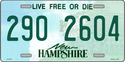 NH license plate 2902604