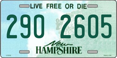 NH license plate 2902605