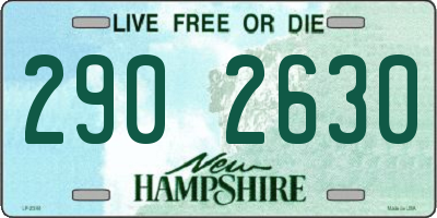 NH license plate 2902630