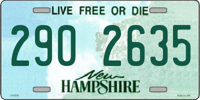 NH license plate 2902635