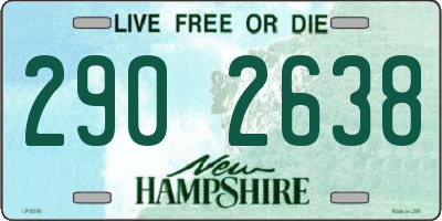 NH license plate 2902638