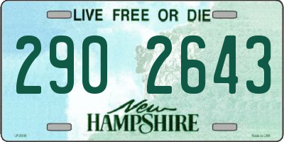 NH license plate 2902643