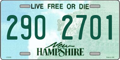 NH license plate 2902701