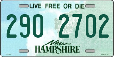NH license plate 2902702