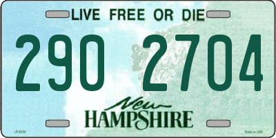 NH license plate 2902704