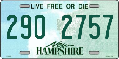 NH license plate 2902757