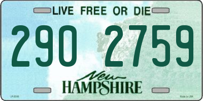 NH license plate 2902759