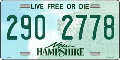NH license plate 2902778