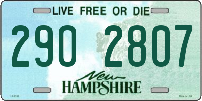 NH license plate 2902807