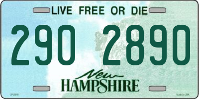 NH license plate 2902890