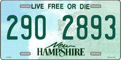 NH license plate 2902893