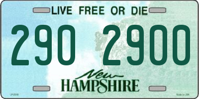 NH license plate 2902900