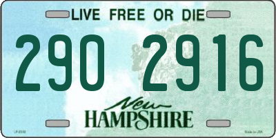 NH license plate 2902916