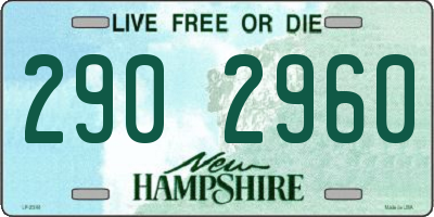 NH license plate 2902960