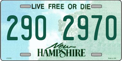 NH license plate 2902970