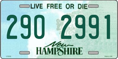 NH license plate 2902991