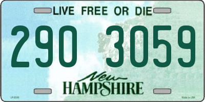 NH license plate 2903059