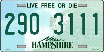 NH license plate 2903111
