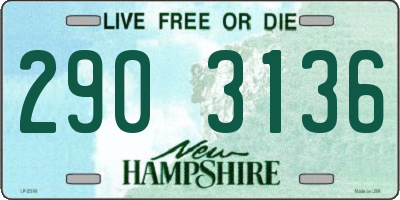 NH license plate 2903136