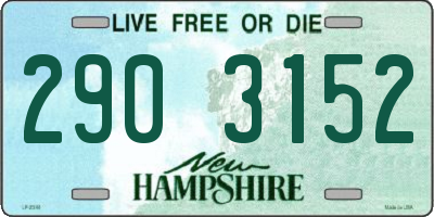 NH license plate 2903152
